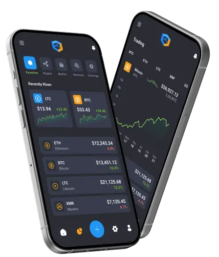 Crest Vaulmore trading app on smartphones